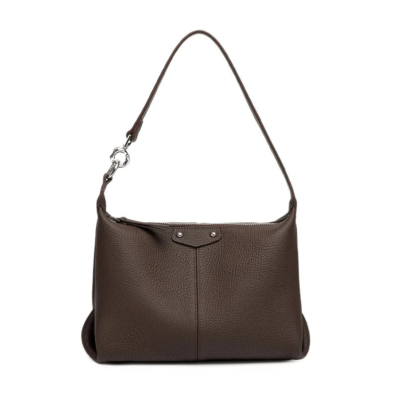 Sac à main Cuir Grainé Litchi | Bandoulière & Épaule Femme MYNELIA