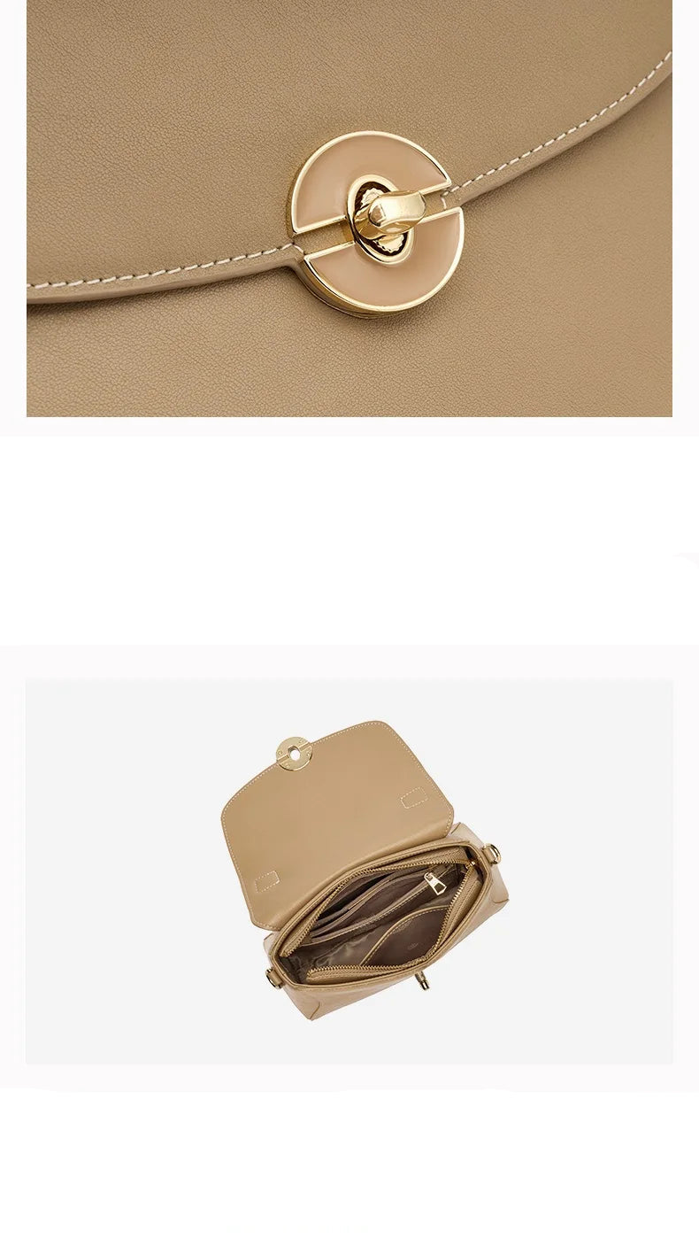 Sac tote fuir véritable fait main – Kaki & Bleu