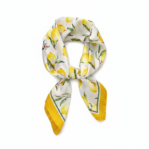 Foulard Carré Imprimé Floral 70×70 cm – Léger & Multicolore, Femme MYNELIA