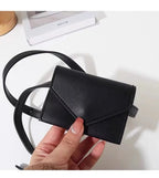 Leather Waist Belt Bag For Women Crossbody Waist Purse Fanny Pack Evening Clutch Mini Handbag Detachable Leather Waist Packs