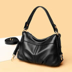 Sac à main en cuir véritable souple MYNELIA