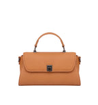 Sac à main en cuir grain Litchi Femme – Boucle Métal