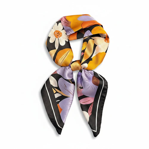 Foulard Carré Femme Motif Paisley – 70×70 cm, Doux & Multicolore MYNELIA