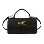 Sac à main femme cadenas bandoulière MYNELIA – Noir"