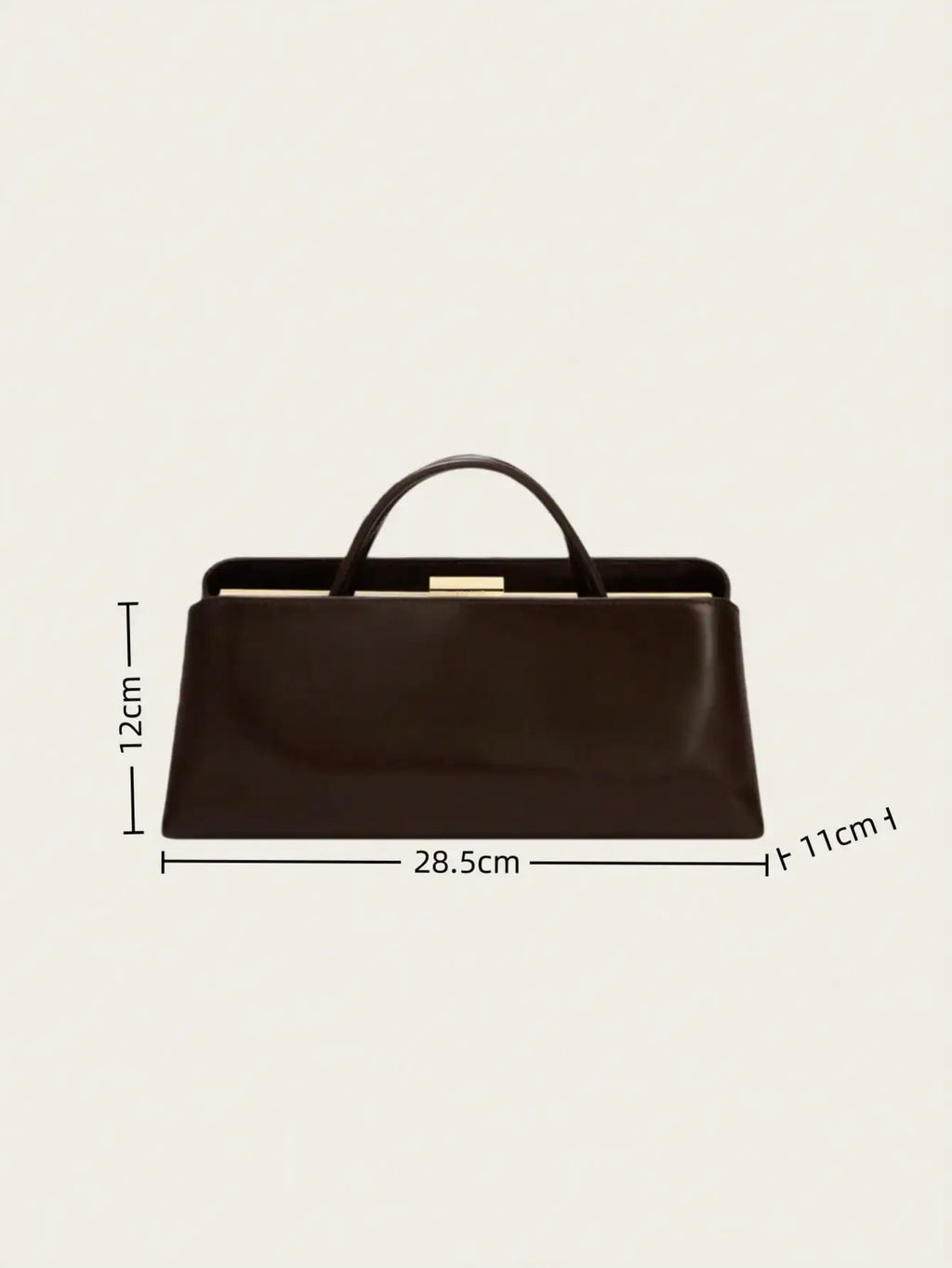 Sac Baguette Microfibre Fermoir Frame Épaule Croisé