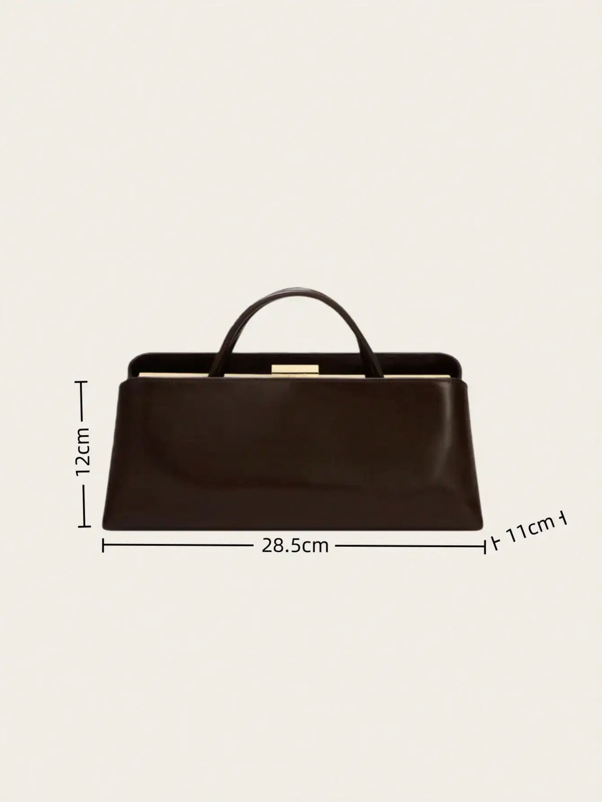 Sac Baguette Microfibre Fermoir Frame Épaule Croisé