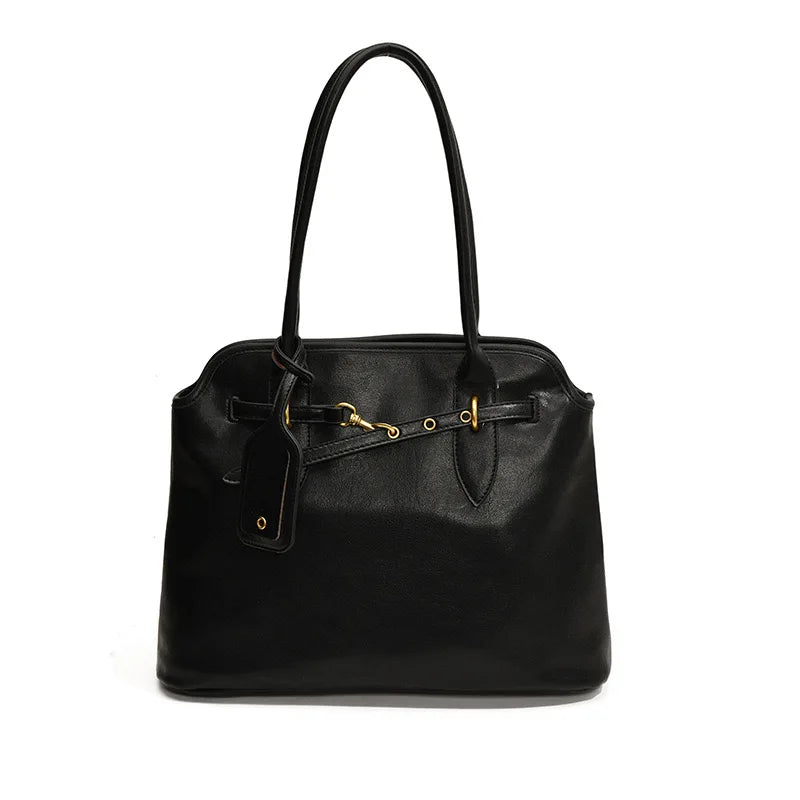 Sac Tote Cabas Vintage cuir PU Souple Grande Capacité