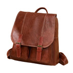 Sac à Dos Vintage en Cuir Souple – Grande Capacité, Mixte & Intemporel MYNELIA
