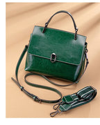 Sac à main rabat cuir véritable vintage – Flap Bag Luxe