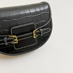 Sac en cuir PU Motif Croco Boucle Magnétique K-Fashion
