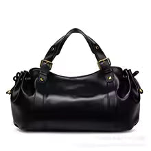 Sac à main en simili cuir souple plissé grande capacité. MYNELIA