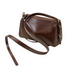 Sac bandoulière cuir véritable – Forme cylindrique souple