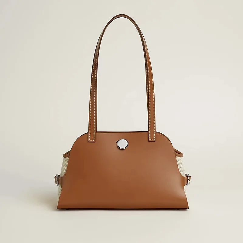 Sac à bandoulière cuir véritable-Pochette amovible