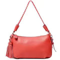 Sac à bandoulière en cuir de vache véritable souple MYNELIA
