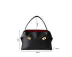 Sac Tote en Cuir  Véritable Appliqués Déco