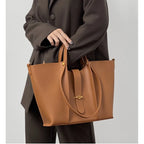 Sac Cabas en Cuir Véritable Grande Capacité – Modèle Haut de Gamme