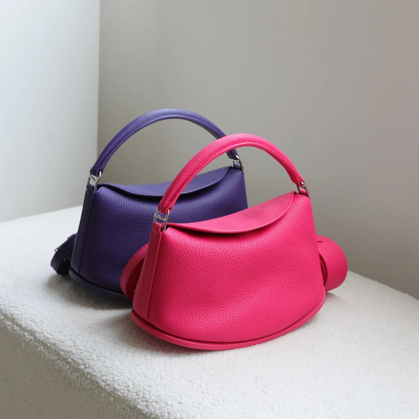Sac à main Hobo en Cuir Pleine Fleur–Style Minimaliste & Chic MYNELIA