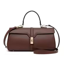Sac épaule femme en cuir de vachette véritable – Forme rectangulaire