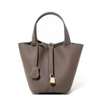 Sac Seau en Cuir Togo – Panier Souple Femme, 22 cm MYNELIA