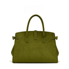 Sac à main imitation suède – Forme cabas bandoulière femme, finitions dorées MYNELIA