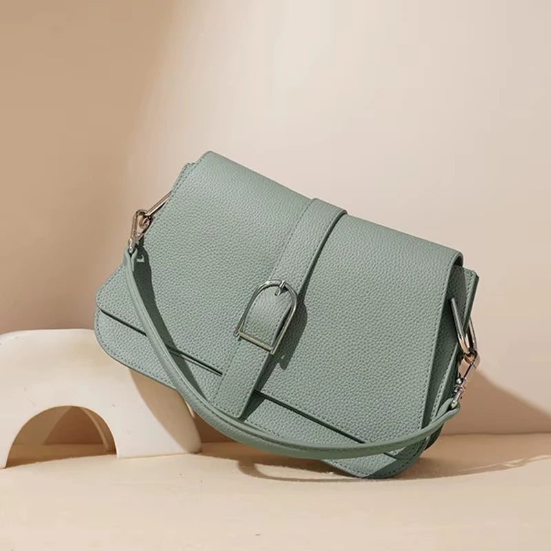 Sac bucket en cuir véritable souple – Doublure Cuir, Fermeture Hasp