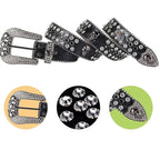 Ceinture à Strass Style Cowboy— Hip Hop & Rock MYNELIA