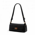 Sac Baguette Femme en Cuir PU Rigide – Cadenas Vintage, Décor Sequins, 3 Coloris, 26x12x8cm