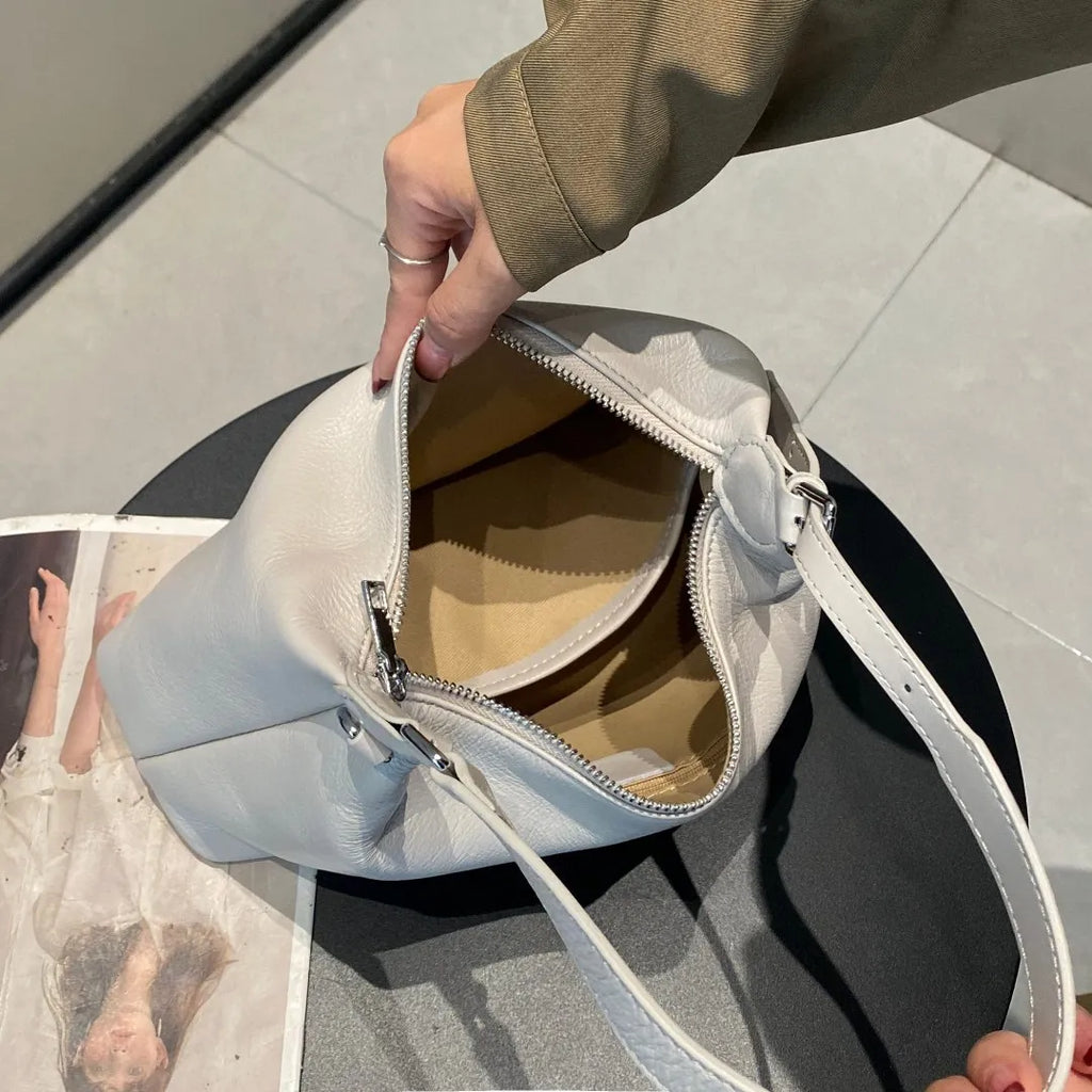 Sac Cuir Première Couche Natural Texture Organique
