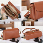 Sac bandoulière en cuir Véritable – Style Rétro,Poches intérieures