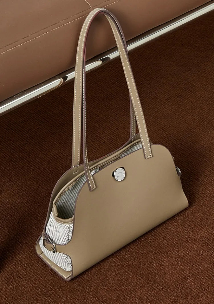 Sac à bandoulière cuir véritable-Pochette amovible