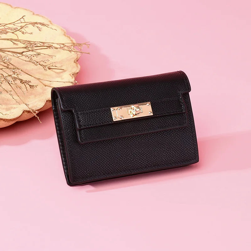 Portefeuille compact accordéon Femme – Anti-Magnétique & Multi-Cartes MYNELIA