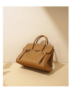 Fashion Designer Large Capacity Autumn Tote 2026 Lichi Pattern Cow Leather Women Shoulder Bag Formal Business Travel Handbag MYNELIA