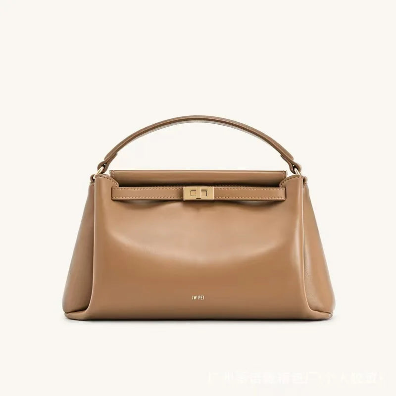 JW PEI handbag with French-style snap closure, 2026 new model, women's crossbody small-sized exclusive high-end shoulder bag MYNELIA