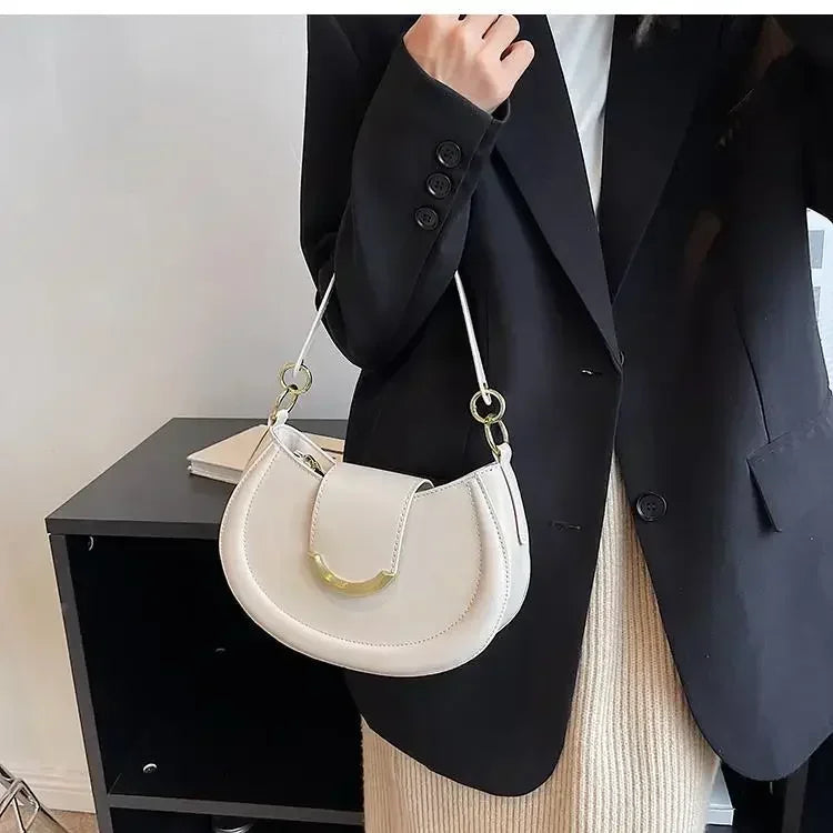 Sac bandoulière cuir PU – Boucle Magnétique