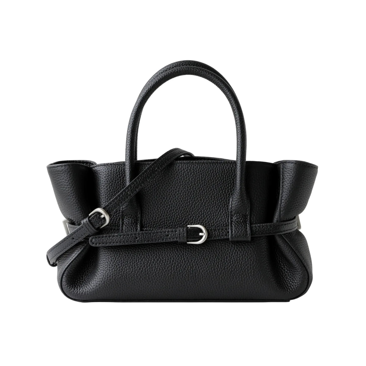 Damenhandtasche aus echtem Leder, neue Nischendamentasche, einfache Gürtelschnalle aus echtem Leder, modische Schulter-Umhängetasche