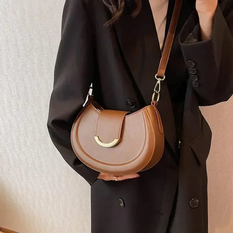 Sac bandoulière cuir PU – Boucle Magnétique