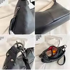 Sac à Main Hobo en Cuir Véritable Vintage – Femme MYNELIA