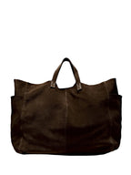Große Damen-Wildlederhandtasche, Handtasche, weiche Umhängetasche mit großer Kapazität, Wildleder-Einkaufstasche, Rucksacktasche, Arbeitshandtasche, Reise-Winter