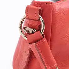 Sac à bandoulière en cuir de vache véritable souple MYNELIA