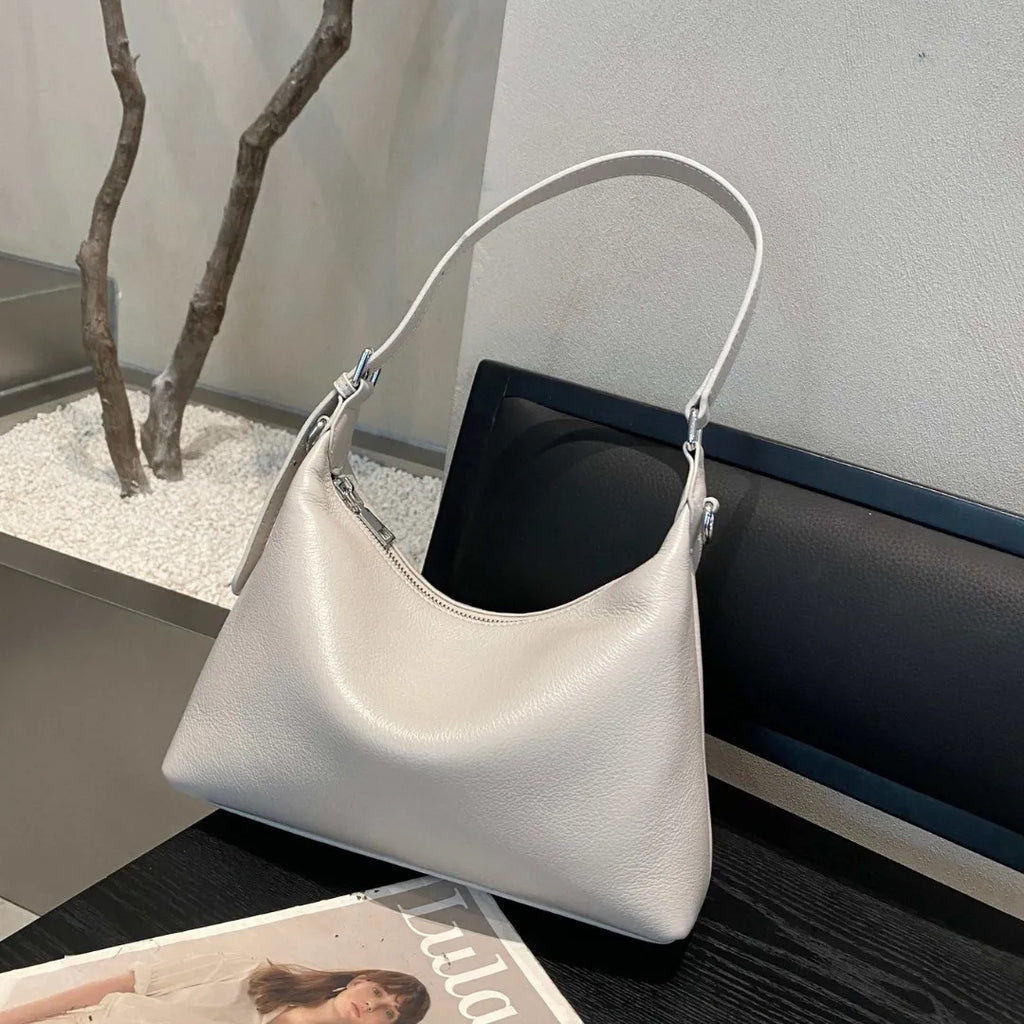 Sac Cuir Première Couche Natural Texture Organique