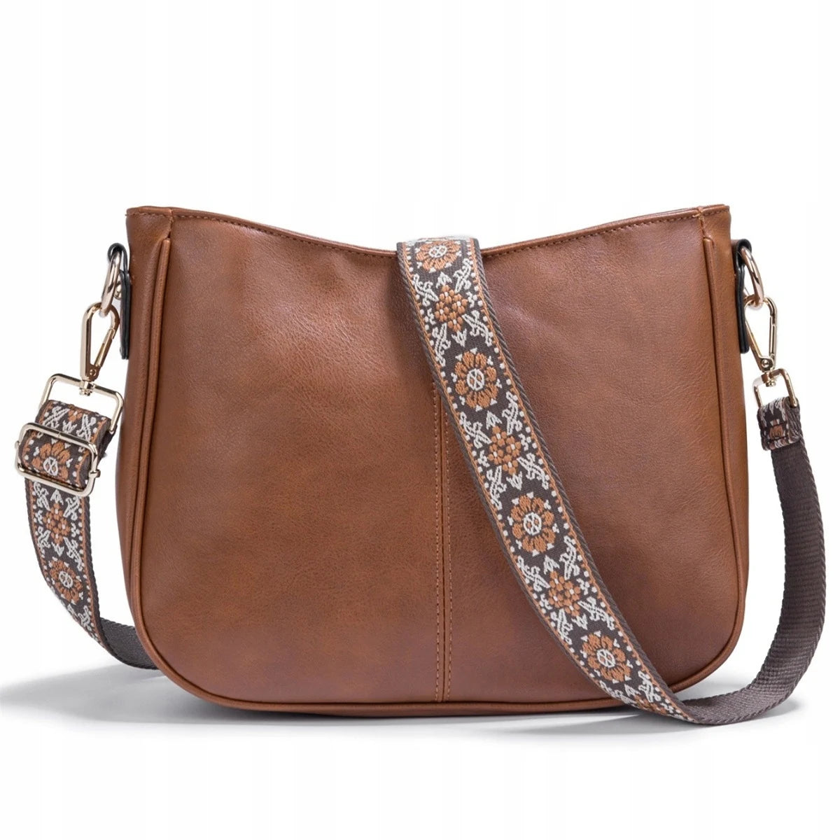 Sac à main en cuir vegan Éco-Responsable – Forme rectangulaire, Poche Zip