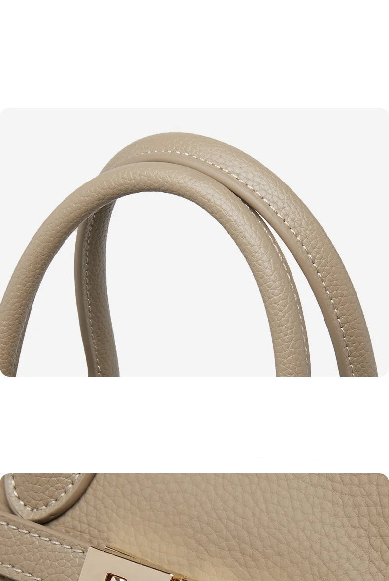 Sac à main en cuir première couche – Style minimaliste