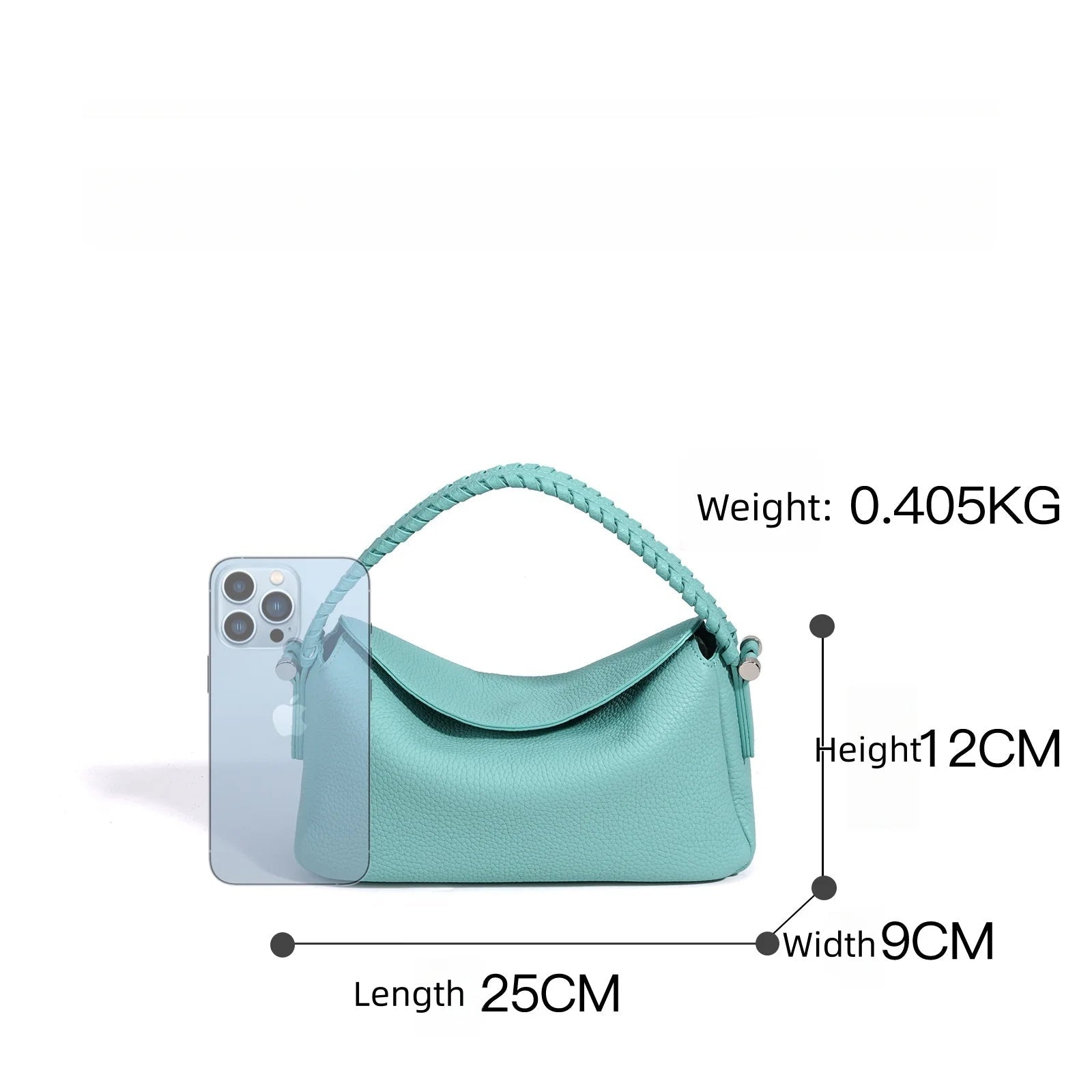 Sac à main Hobo en Cuir Véritable -Bandoulière & Épaule MYNELIA