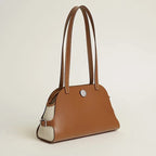 Sac à bandoulière cuir véritable-Pochette amovible