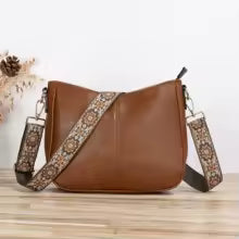 Sac à main en cuir vegan Éco-Responsable – Forme rectangulaire, Poche Zip