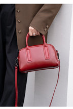 Sac Bowling cuir ciré véritable Femme – Crossbody Luxe