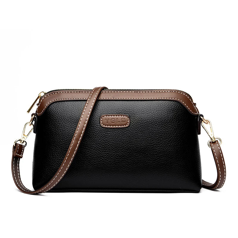 Sac à main bandoulière cuir véritable Femme — L’Essentiel Luxueux MYNELIA