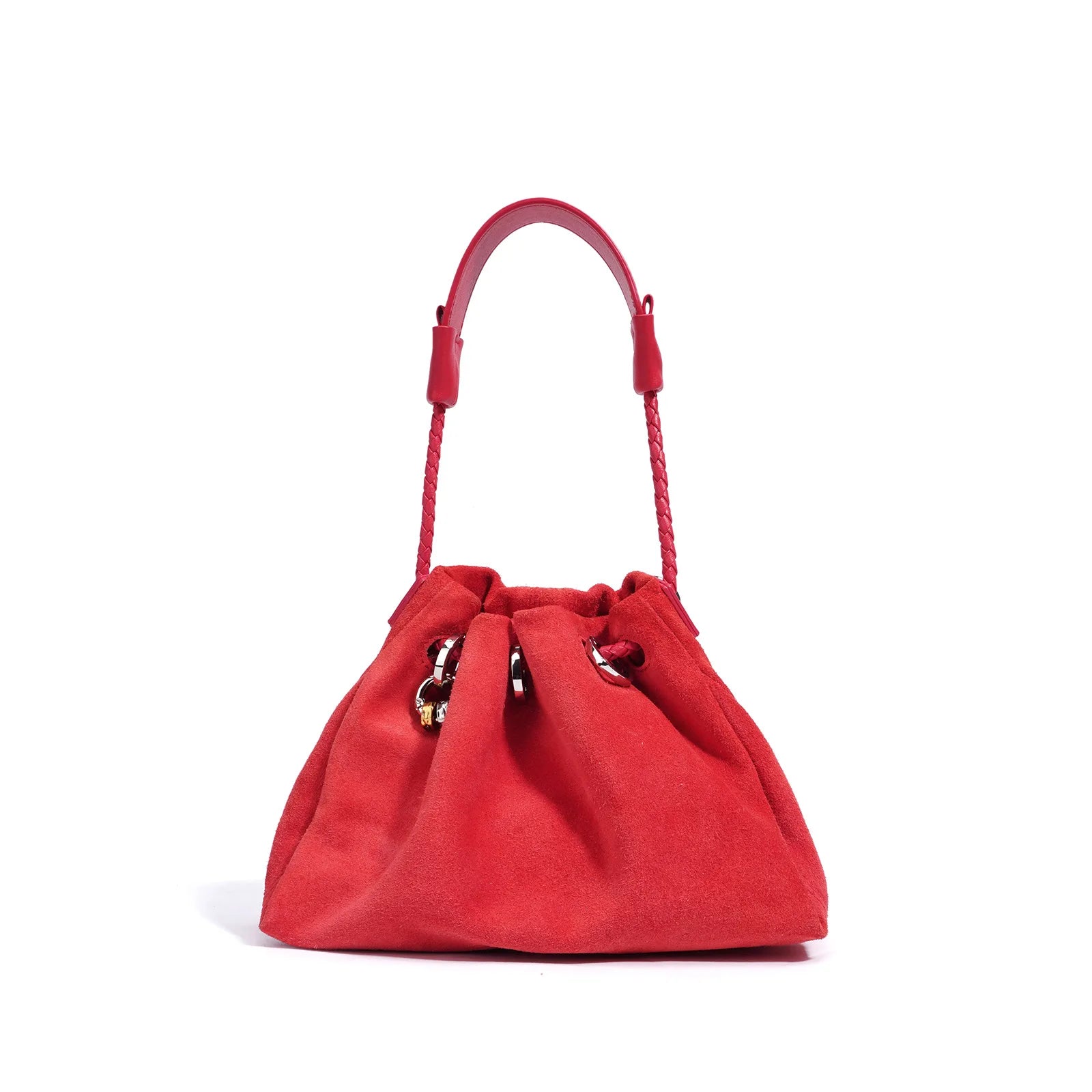 Sac bourse daim cuir véritable– Style vintage Bohème MYNELIA