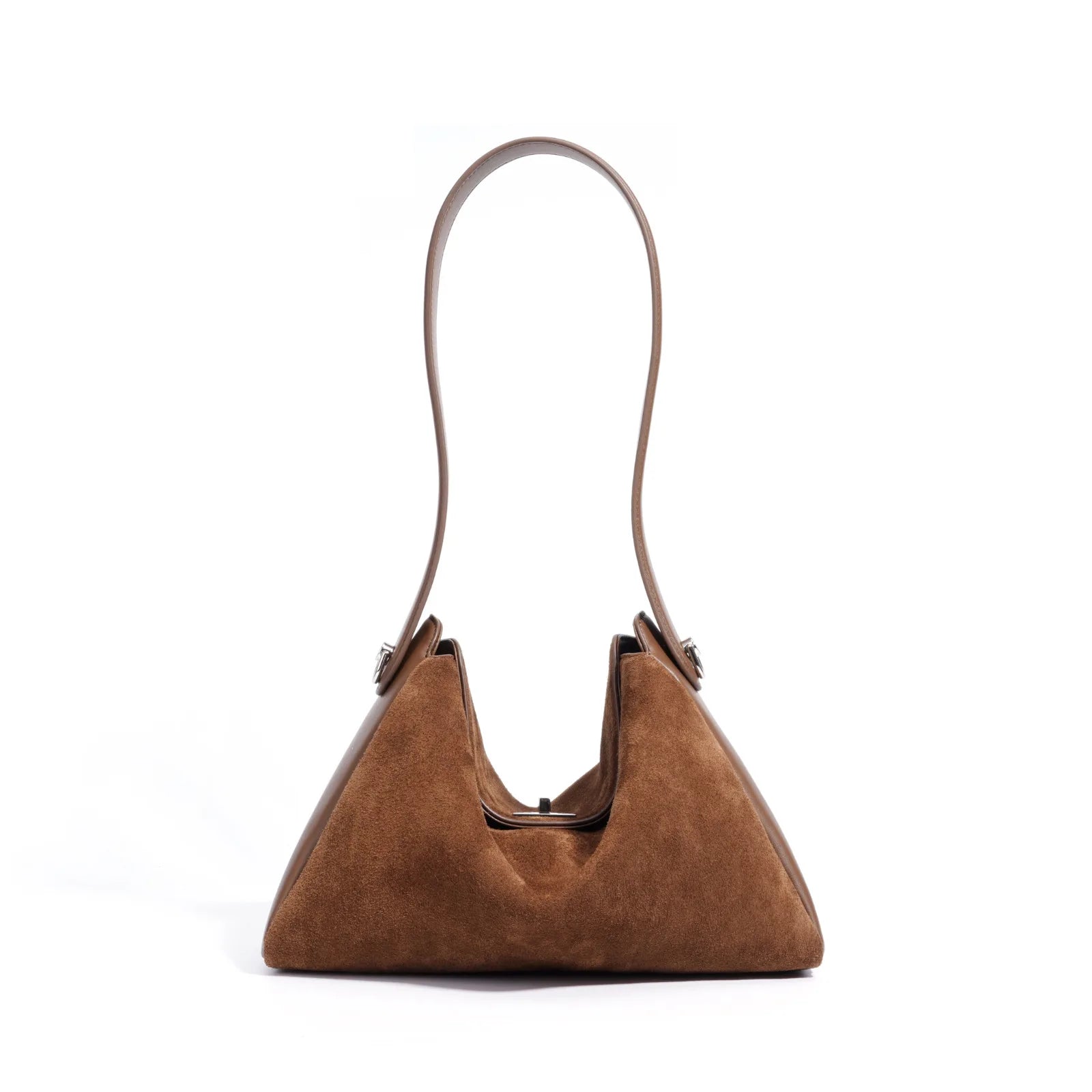 Sac tote en velours Suédé & cuir de vache-Grande Capacité MYNELIA