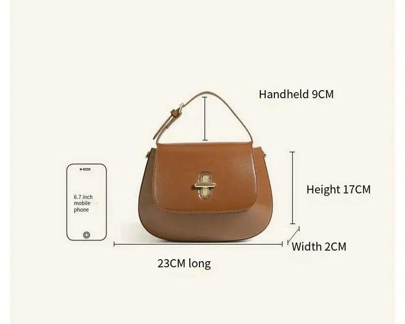 Sac à main cuir véritable Femme – Saddle Bag Luxe